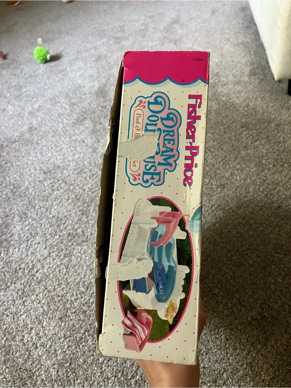 1995 Fisher Price Dream Dollhouse Pool & Barbecue Set